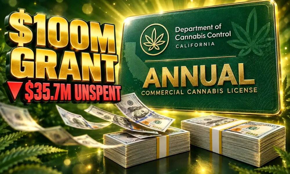 California $100 million cannabis grant unspent funds audit