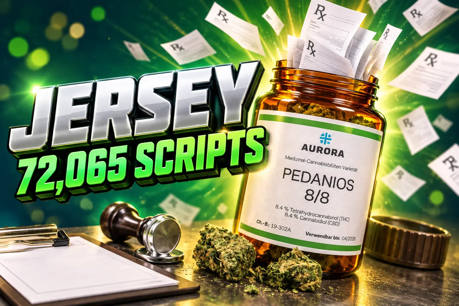 Jersey medicinal cannabis prescriptions 72065 after 2023 audit