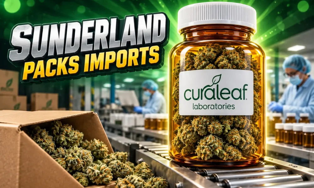 Sunderland medical cannabis factory Curaleaf import processing