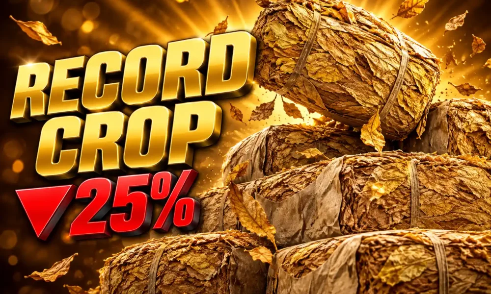 Zimbabwe tobacco 2026 record crop falling floor prices