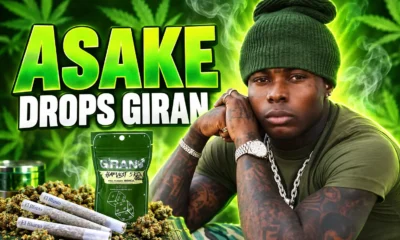 Asake GIRAN cannabis line launch California