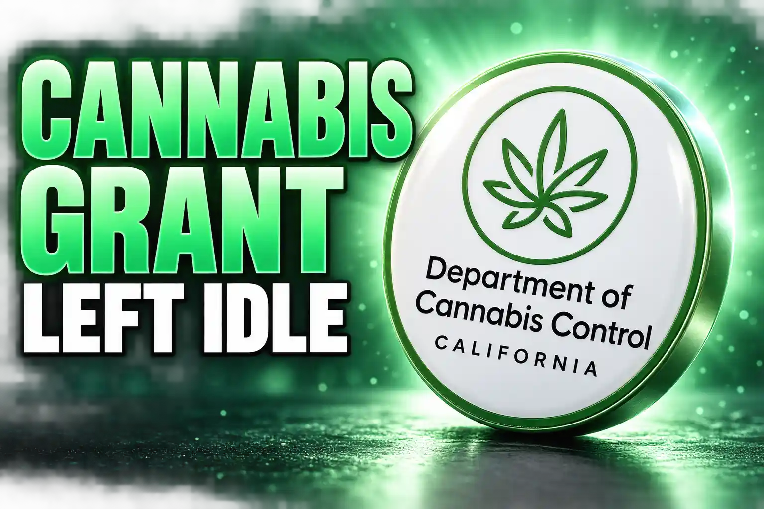 California cannabis grant leftover 35.7 million idle