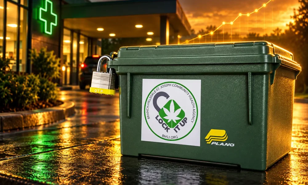 Michigan cannabis lockboxes after 387 child exposures