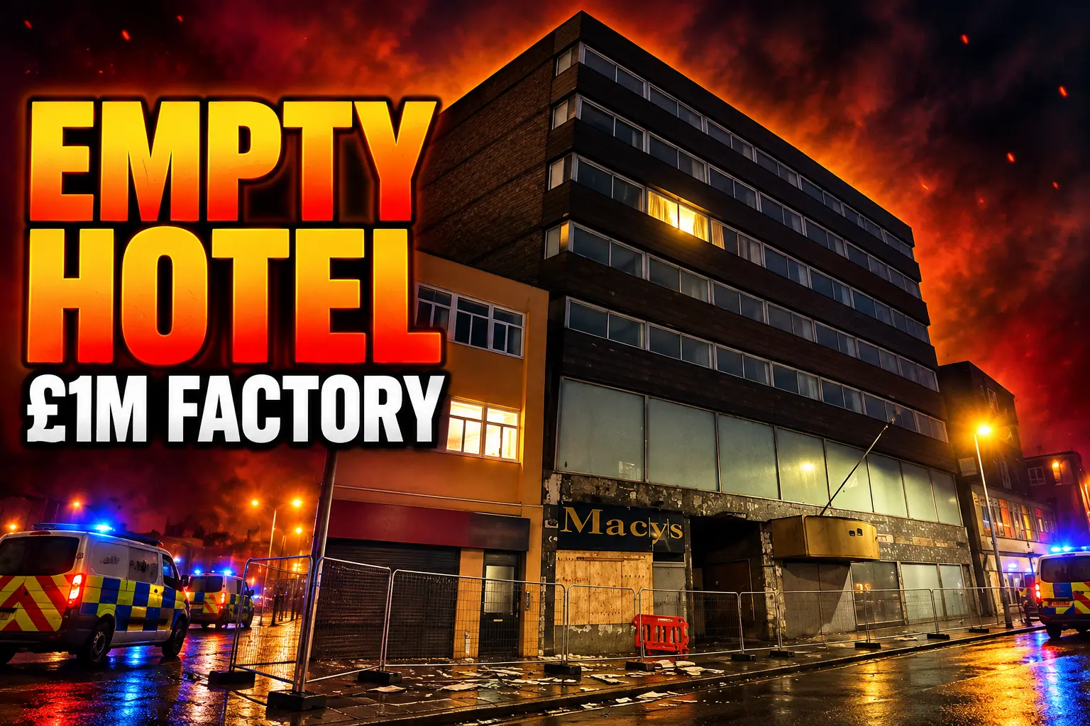 Hull Portland Hotel £1m cannabis factory raid